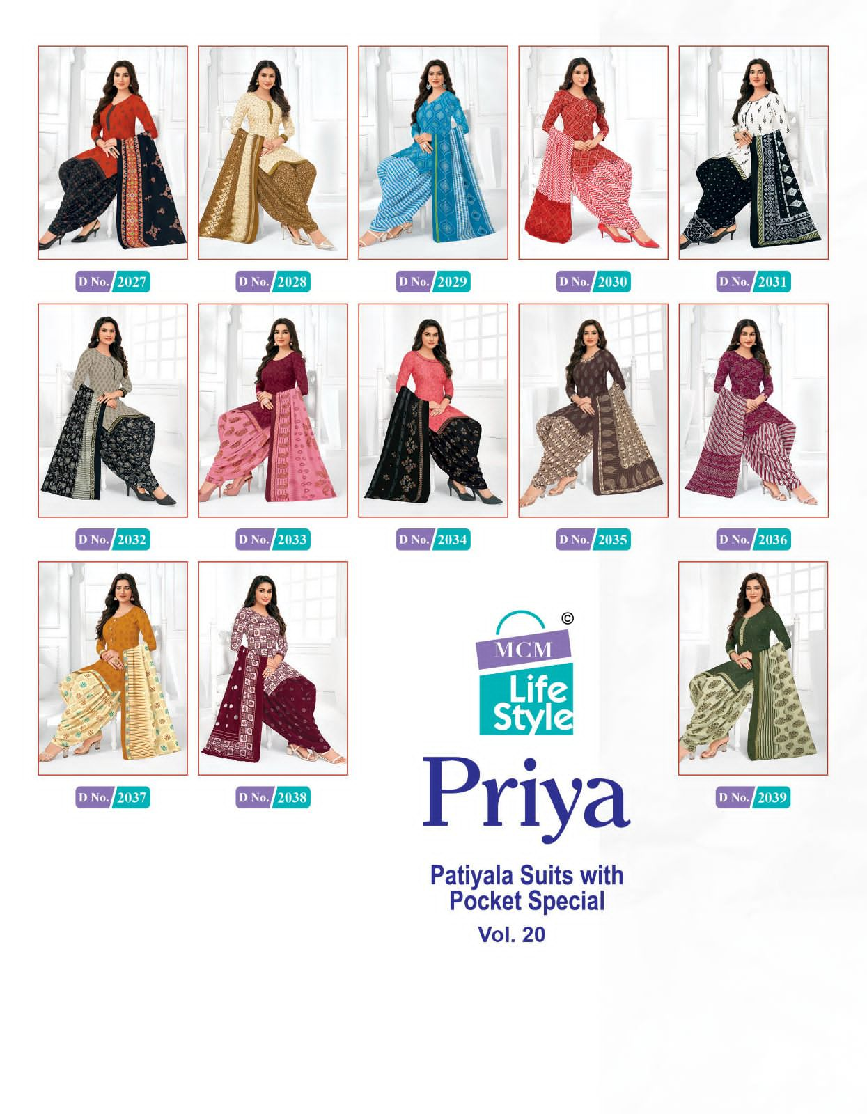 Mcm Priya 20 Printed Cotton Dress Material Catalog
